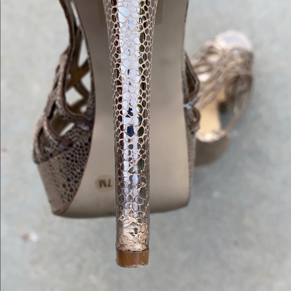 Gianni Binni Gold Heels - Picture 6 of 7